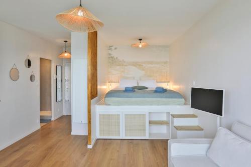 Vue mer imprenable - Balcon, lit king size, parking