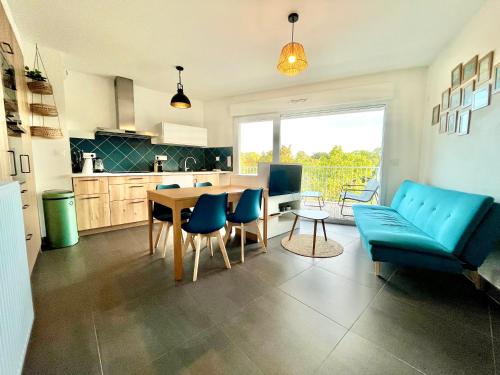 Superbe appartement extérieur, 2 chambres, parking