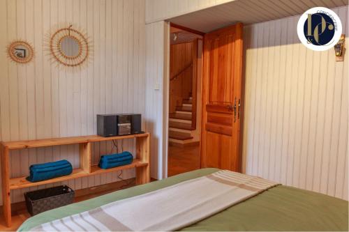 En eller flere senge i et værelse på Chalet en Provence avec terrasse dans le village