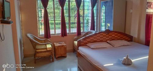 Giường trong phòng chung tại Ekora Resort