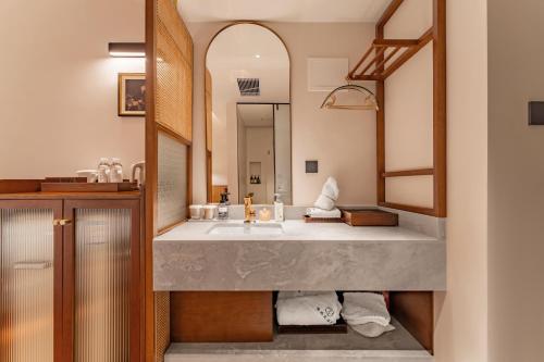 Un baño de 昆明市呈贡区椿屿岚酒店 Chun Yulan Hotel