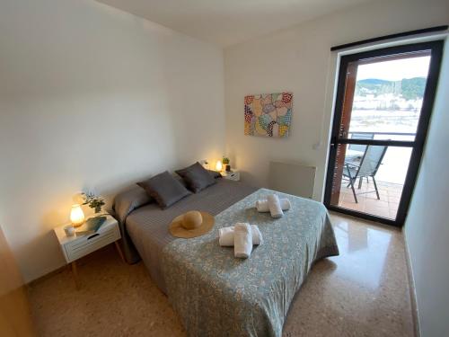 Postel nebo postele na pokoji v ubytování Apartamento en Alcala de la Selva by Family Homes