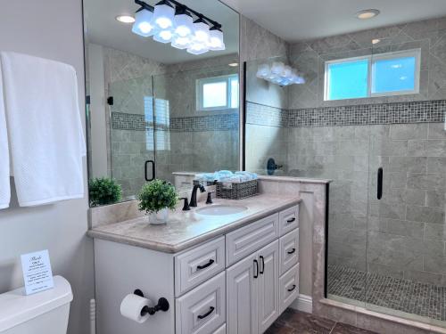 Koupelna v ubytování Destination #01