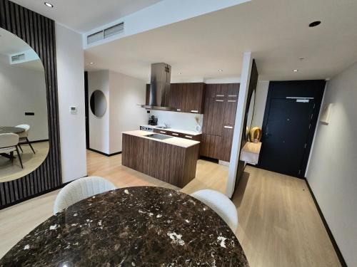 Køkken eller tekøkken på Hilton Tanger City Center Residence