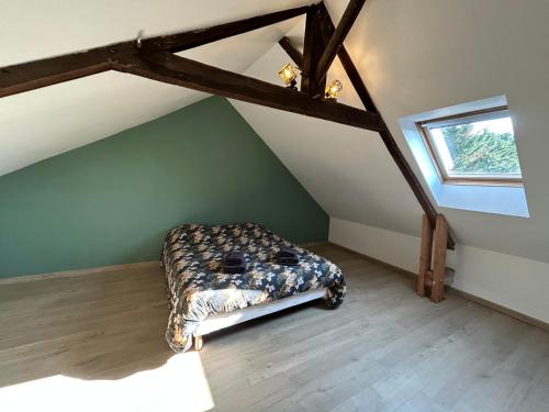 Postel nebo postele na pokoji v ubytování Maison familiale domaine val Léose