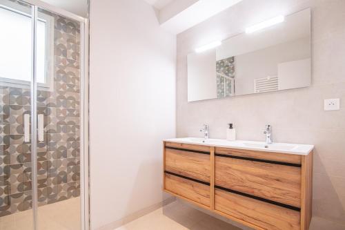 Koupelna v ubytování La Terrasse du Buchet