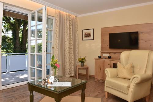 Μια τηλεόραση ή/και κέντρο ψυχαγωγίας στο Romantik Hotel Fischerwiege