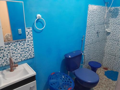 Et badeværelse på Casa em Açu da Torre a 500m de Praia do Forte