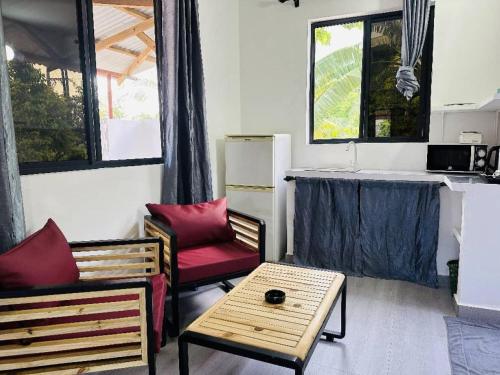 Η κουζίνα ή μικρή κουζίνα στο Emerald Garden Apartment