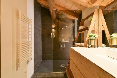 Et badeværelse på Appartement Le Lachat