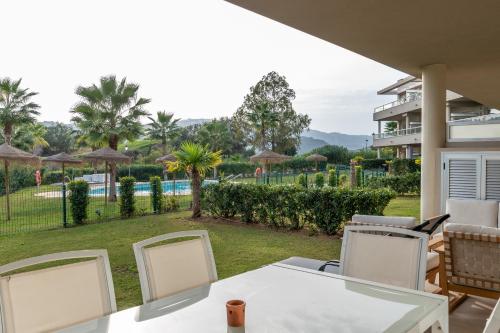 En generel udsigt til bjerge eller udsigt til bjerge taget fra lejligheden