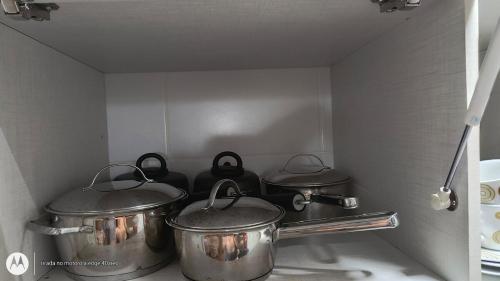 Una cocina o zona de cocina en Apartamento Aconchegante-1105