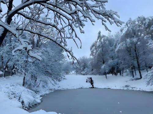 L'établissement Geißenblick en hiver
