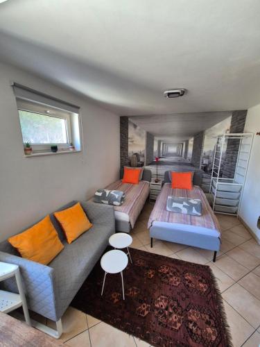 Posezení v ubytování Studio équipé Brussels