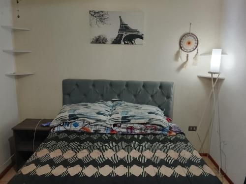 Een bed of bedden in een kamer bij Refugio Alfalfares