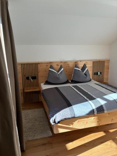 Postel nebo postele na pokoji v ubytování Haus Schreilechner