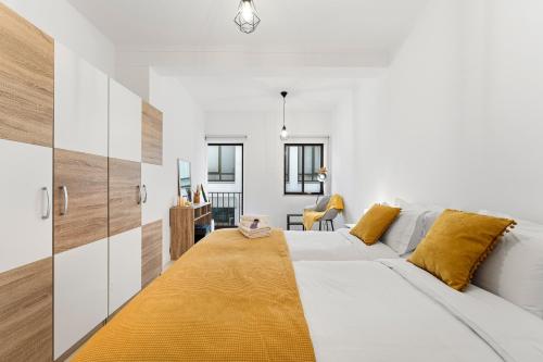 En eller flere senge i et værelse på Artistas House