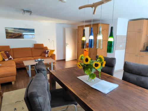 Posezení v ubytování Ferienwohnung zwischen Weinheim und Hemsbach