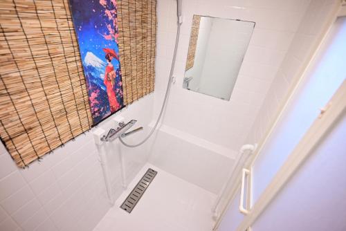 Et badeværelse på ICHINAGI Yanaka Luxury Villa near Asakusa