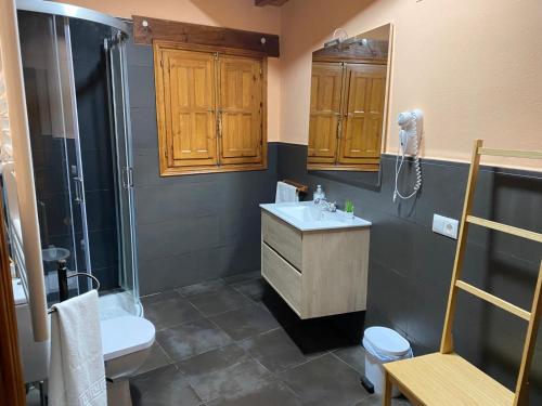 Koupelna v ubytování MASIA MAS DE LA CREU