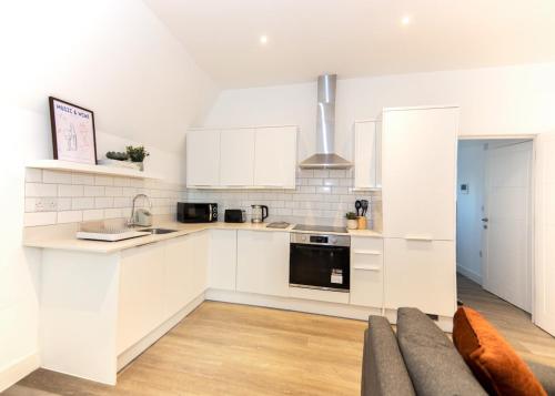 Køkken eller tekøkken på Stylish Flat, Close To Tube, Fast Wifi