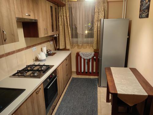 Kuchyň nebo kuchyňský kout v ubytování Zielony Balkon