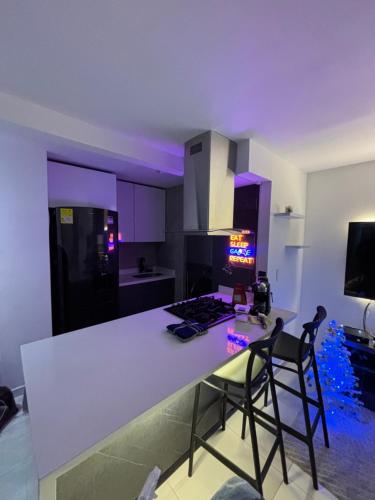 Køkken eller tekøkken på apartamento familiar