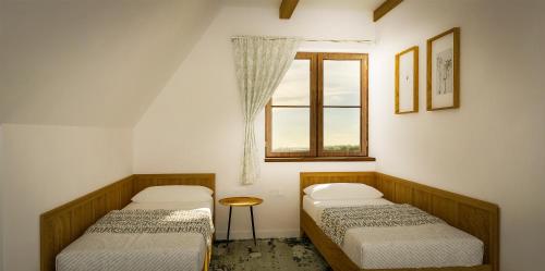 Postel nebo postele na pokoji v ubytování Apartmány Lúčny Raj