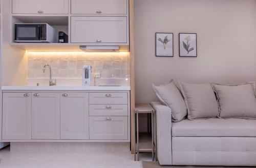 Kuchyň nebo kuchyňský kout v ubytování Solena