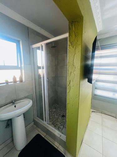 Koupelna v ubytování Sunset guest house