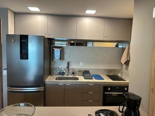 Køkken eller tekøkken på 2703 Flat Beira Mar Av Boa Viagem com Cozinha