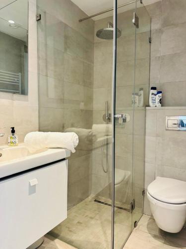 Phòng tắm tại Cozy Apartment