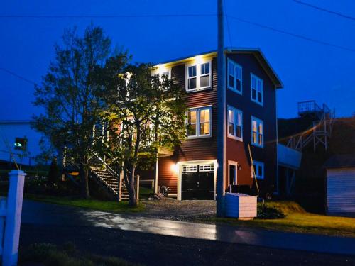 Bygningen som feriehuset ligger i