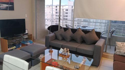 Khu vực ghế ngồi tại Condominio Laguna Vista Algarrobo