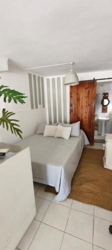 a bedroom with a large bed in a room at Casa Rio in Cruz del Eje