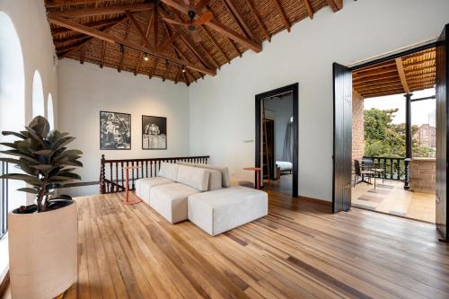 Postel nebo postele na pokoji v ubytování Casamía