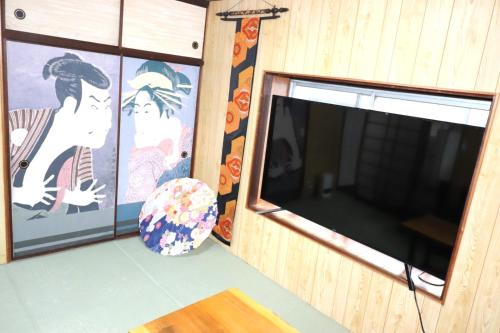 Μια τηλεόραση ή/και κέντρο ψυχαγωγίας στο インジホテル下関
