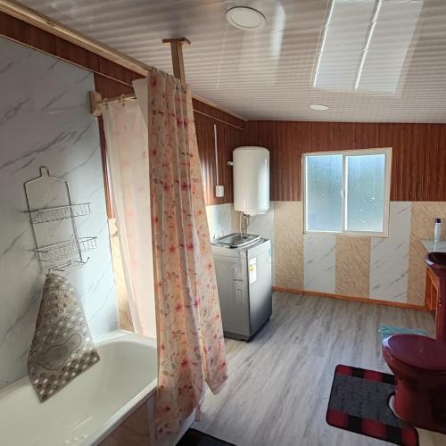 Køkken eller tekøkken på Cabaña El Descanso del Águila