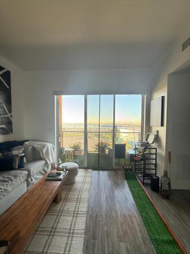 En eller flere senge i et værelse på Aqua Towers