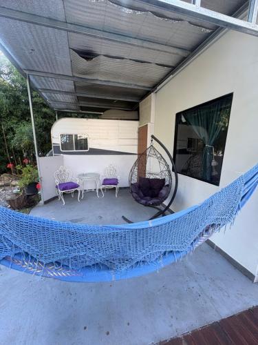 Patio o area all'aperto di Bungalow Sobre Ruedas Viento Potro
