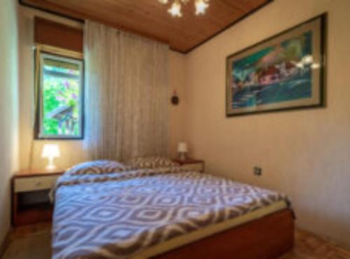 En eller flere senge i et værelse på Holiday House Briški