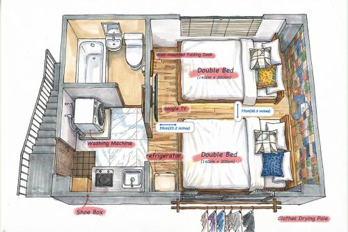 C's Tiny House - Compact Stay near Tokyo Skytree