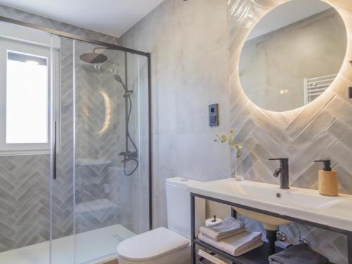 Et badeværelse på Apartamento Mar Salada Rosamunda