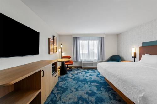 Ένα ή περισσότερα κρεβάτια σε δωμάτιο στο Hampton Inn Mt. Vernon Oh