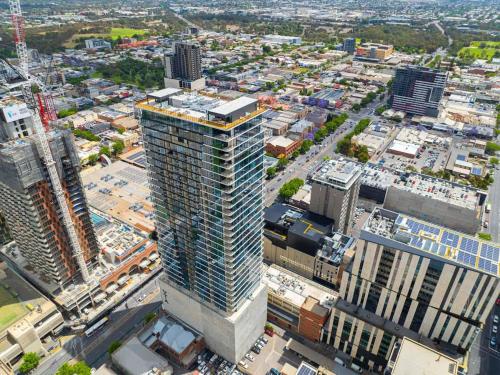 Udsigt til Adelaide eller udsigt til byen taget fra lejligheden