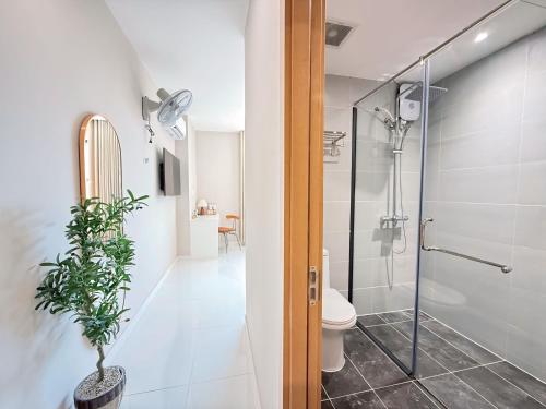 Koupelna v ubytování Sol Park View Hotel Phú Mỹ