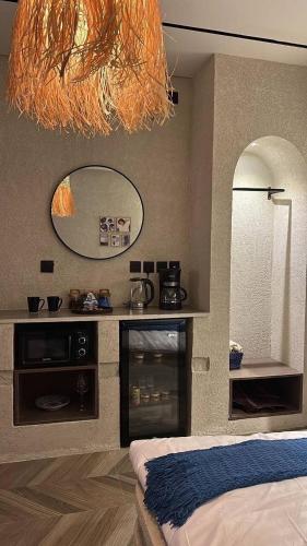 Η κουζίνα ή μικρή κουζίνα στο Rural Suite Self Checkin