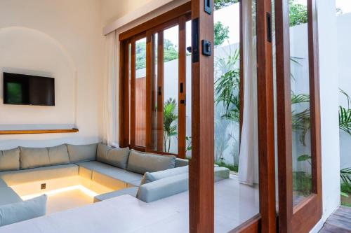 Khu vực ghế ngồi tại Hono Villa