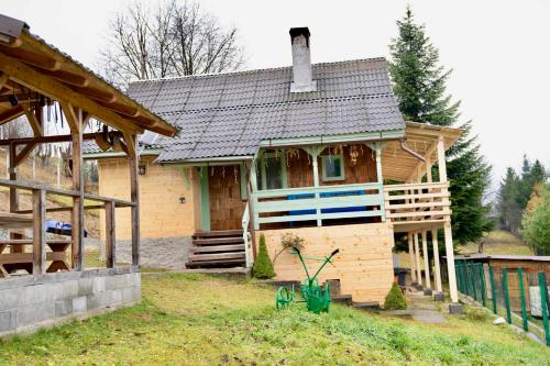 Bygningen som feriehuset ligger i