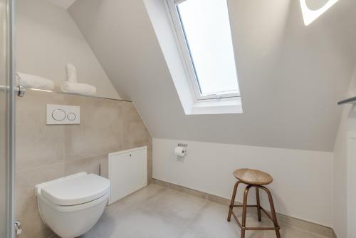 Et badeværelse på Strandgut Wohnung 8